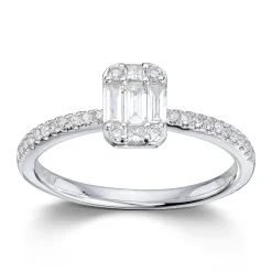 Ring Hvitt gull