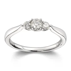 Ring Hvitt gull