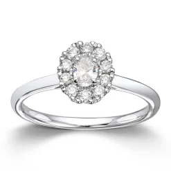Ring Hvitt gull