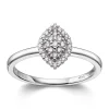Ring Hvitt gull