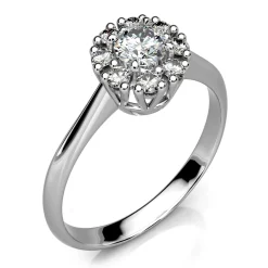 Ring Hvitt gull