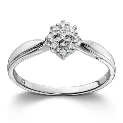 Ring Hvitt gull