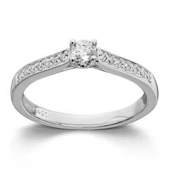 Ring Hvitt gull