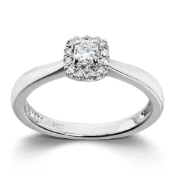 Ring Hvitt gull