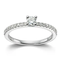Ring Hvitt gull