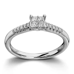 Ring Hvitt gull