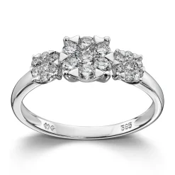Ring Hvitt gull