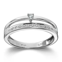 Ring Hvitt gull