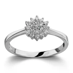 Ring Hvitt gull