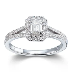 Ring Hvitt gull